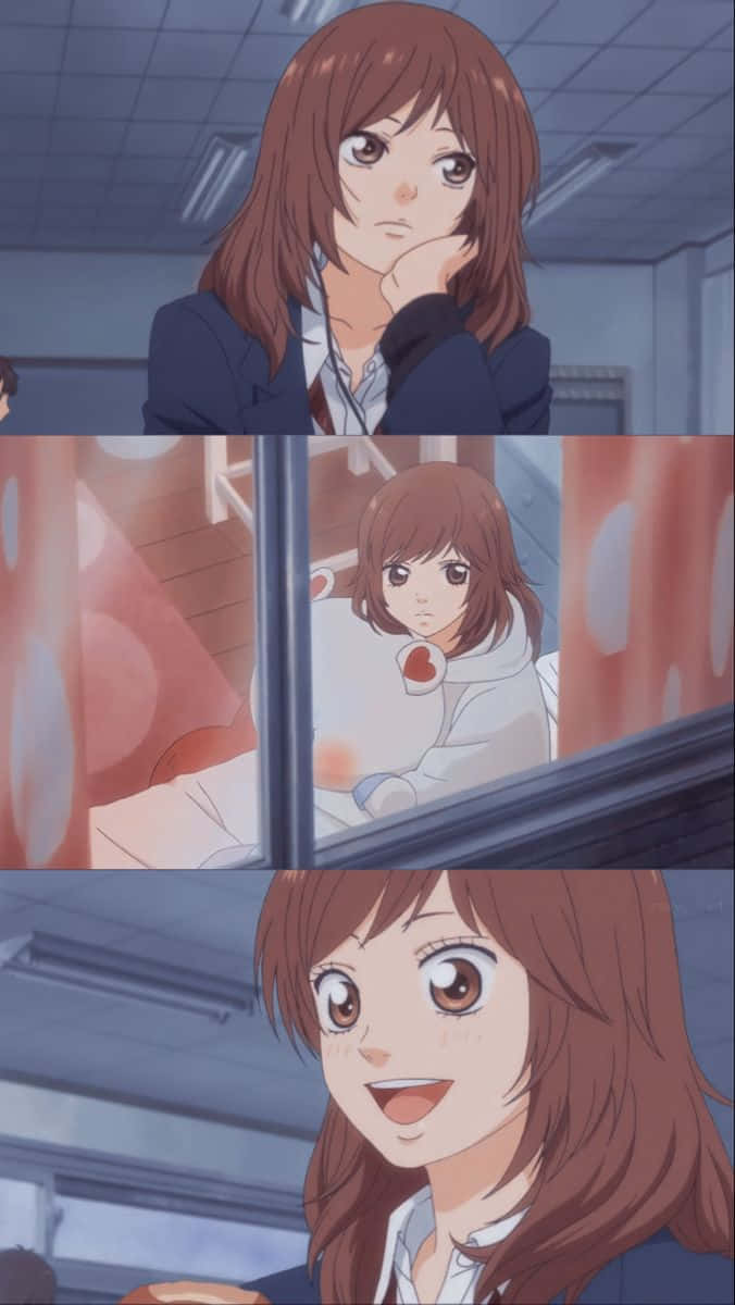 Ao Haru Ride Futaba Yoshioka Expressions Wallpaper