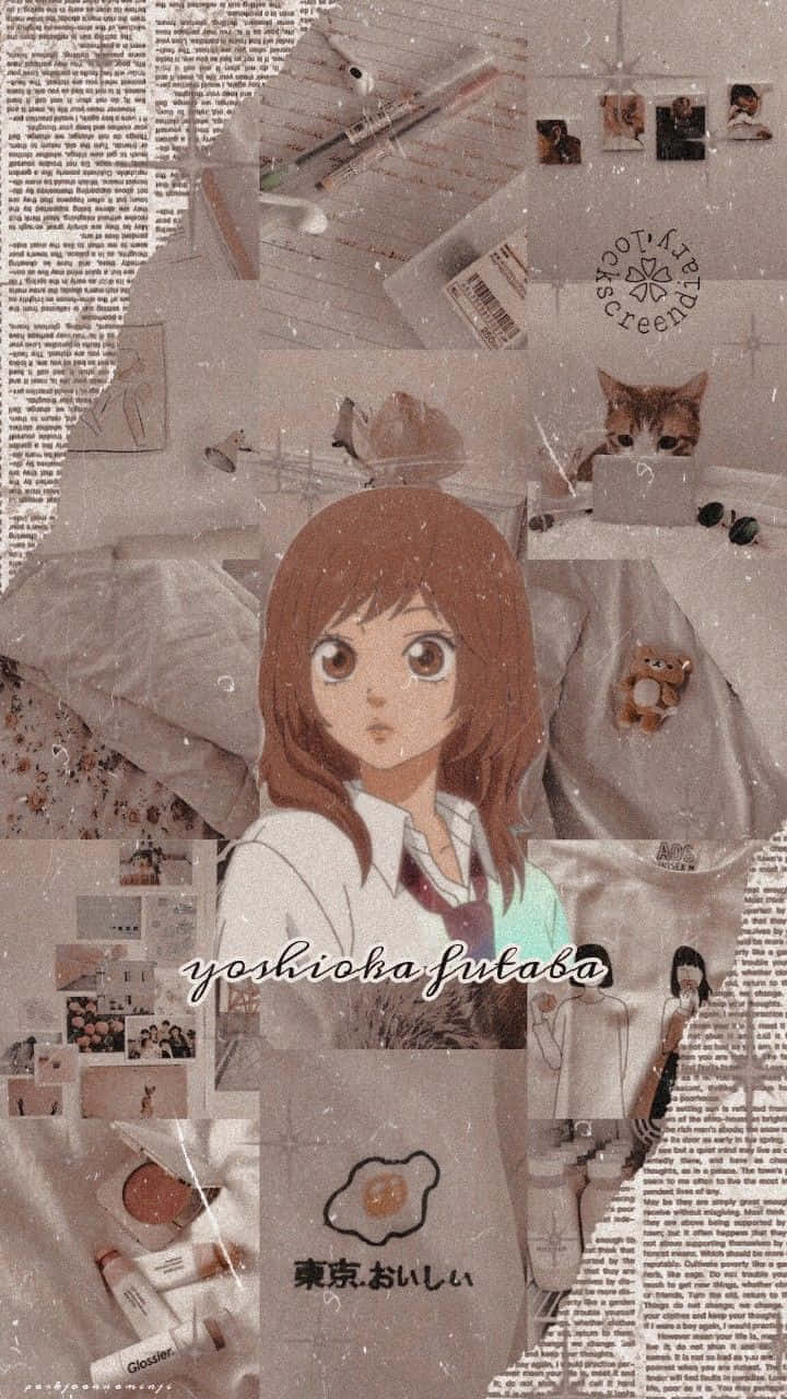 Ao Haru Ride Yoshioka Futaba Collage Wallpaper