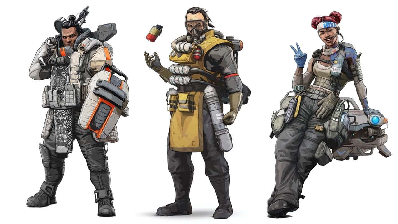 Apex Legends Characters Gibraltarand Team Wallpaper