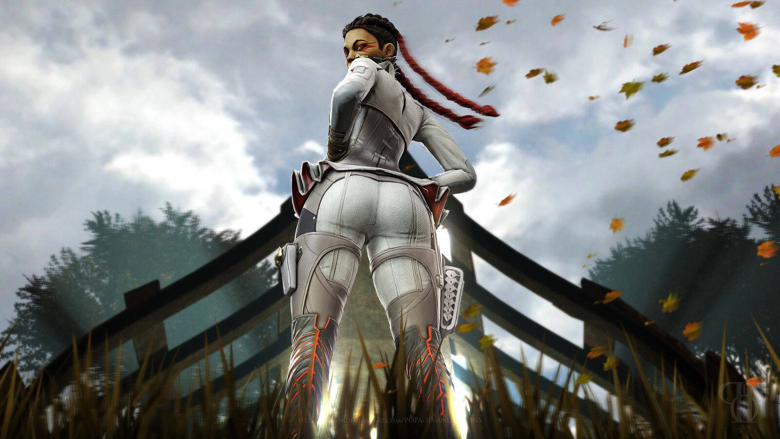 Apex Legends Loba Back View Wallpaper