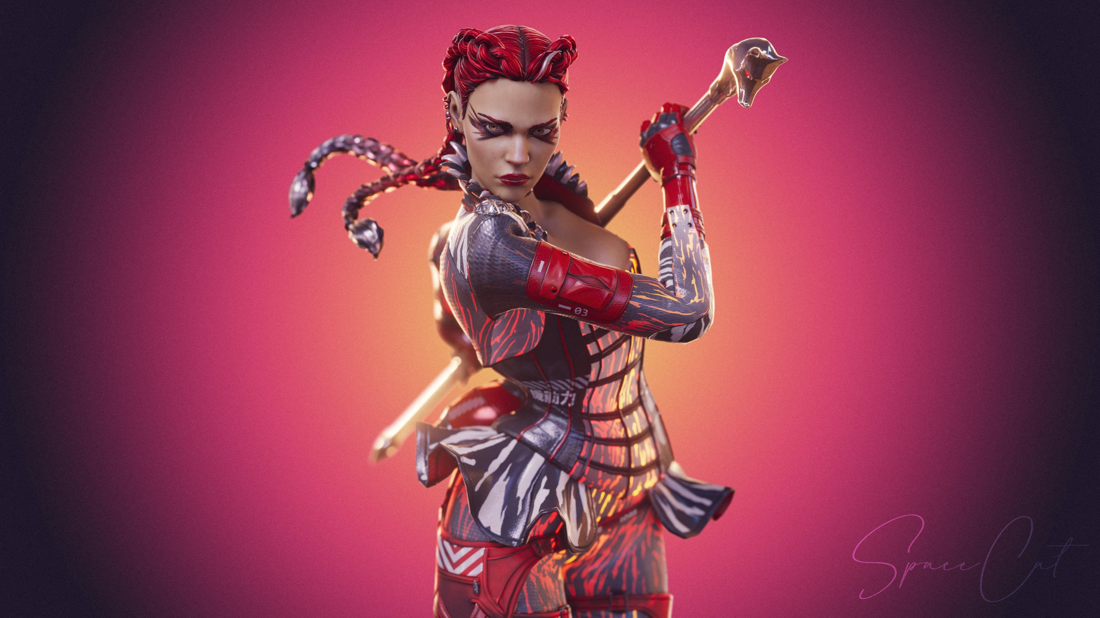 Apex Legends Loba Red Handed Skin Wallpaper