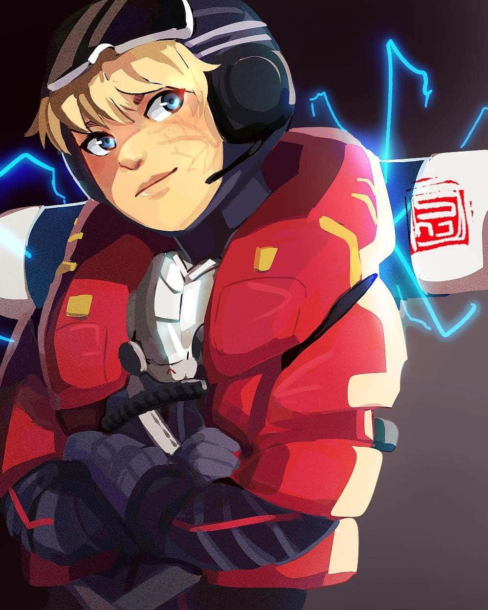 Apex Legends Wattson Red Puffy Jacket Wallpaper