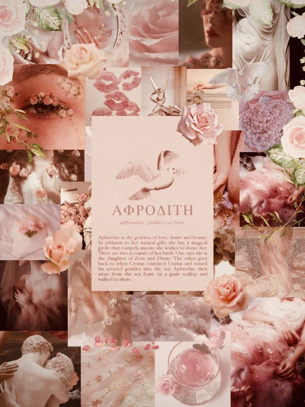 Aphrodite Aesthetic Collage Wallpaper