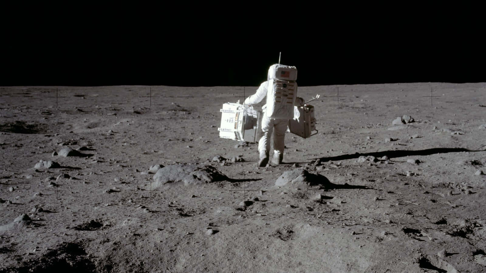 Apollo_ Astronaut_ On_ Moon Wallpaper