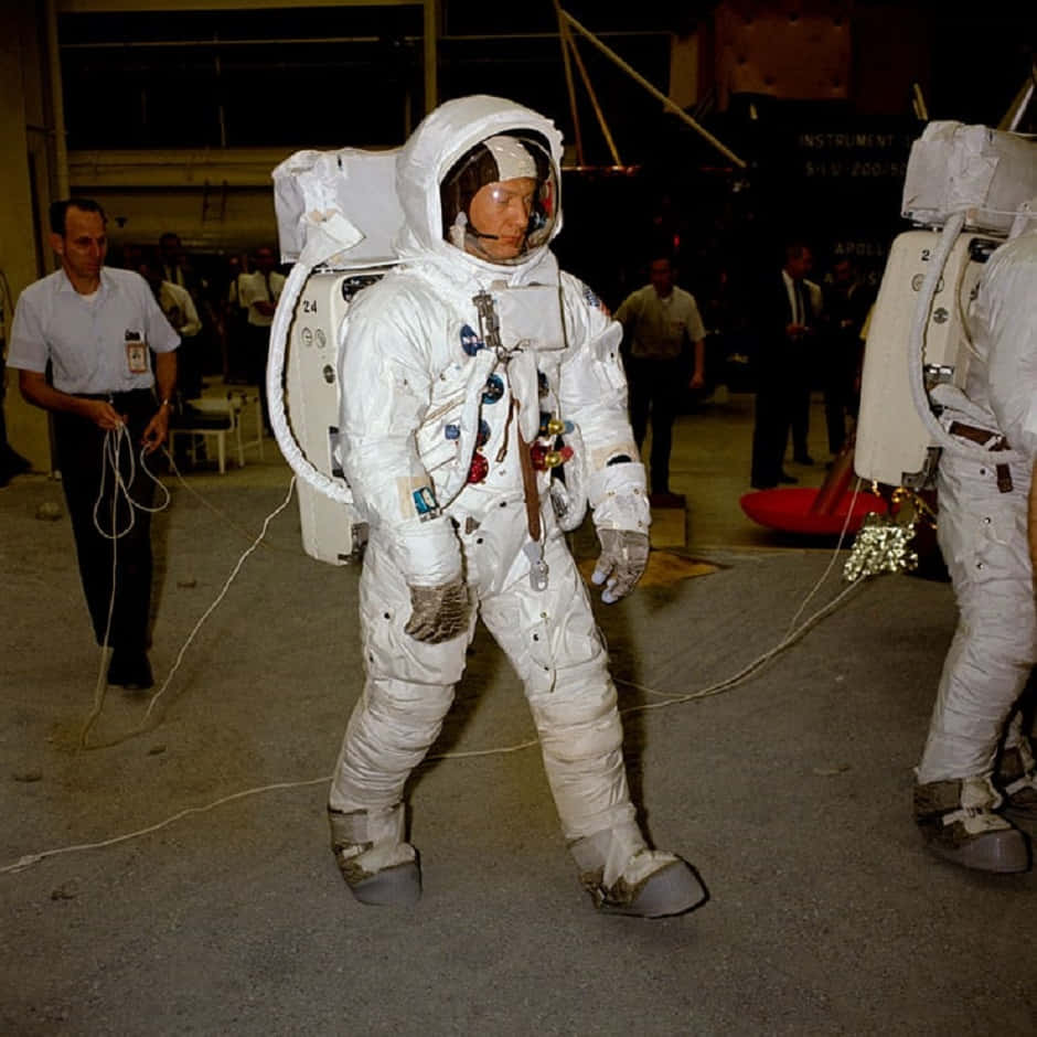 Apollo_ Astronaut_ Suit_ Testing Wallpaper