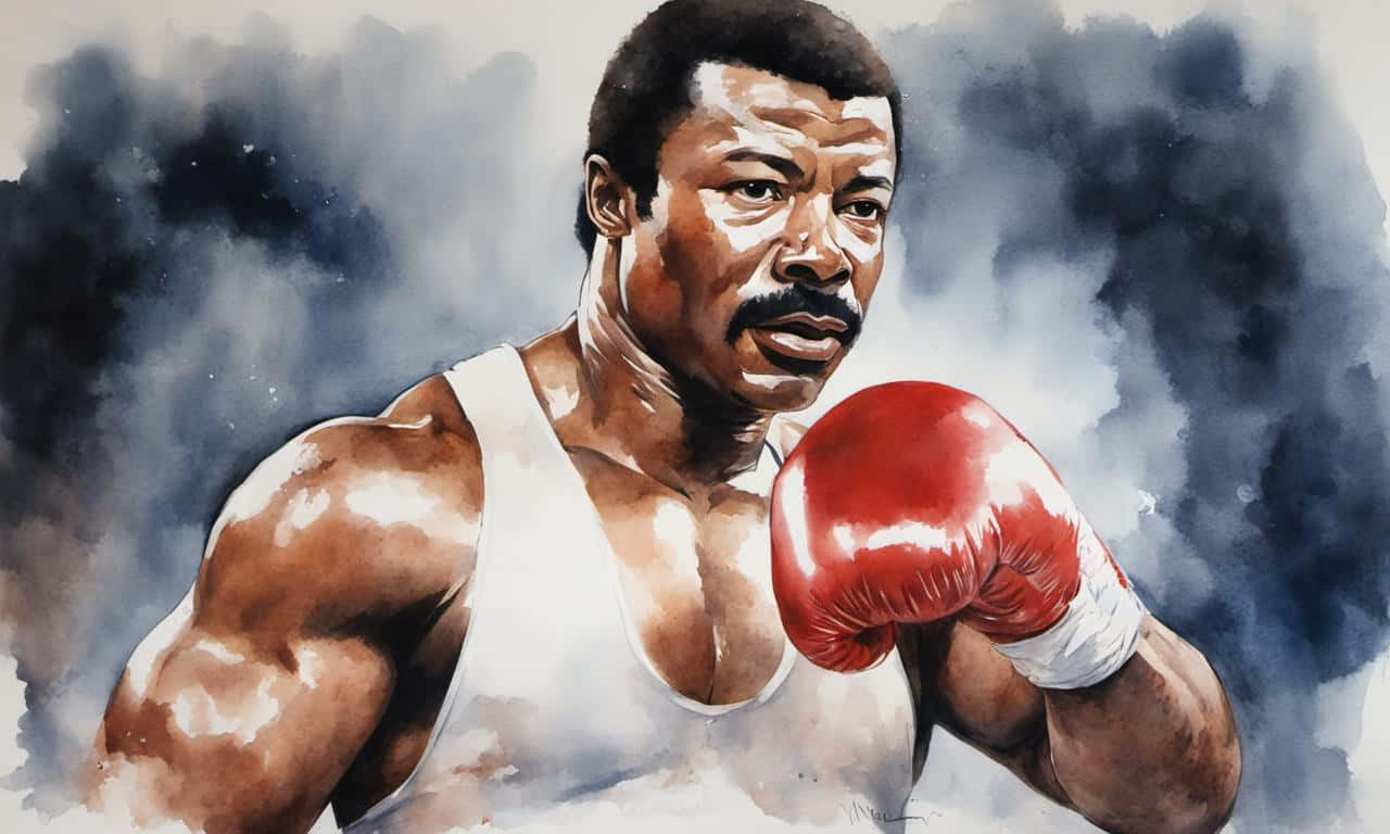 Apollo Creed Watercolor Portrait Wallpaper