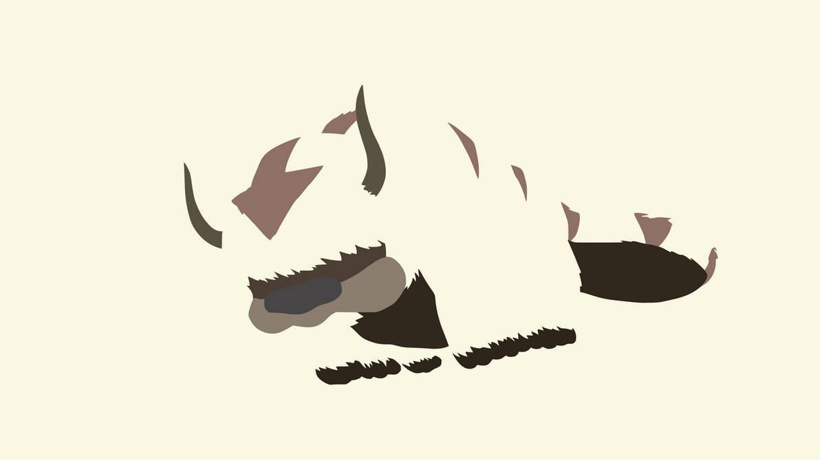 Appa Minimalist Vector Illustration Wallpaper