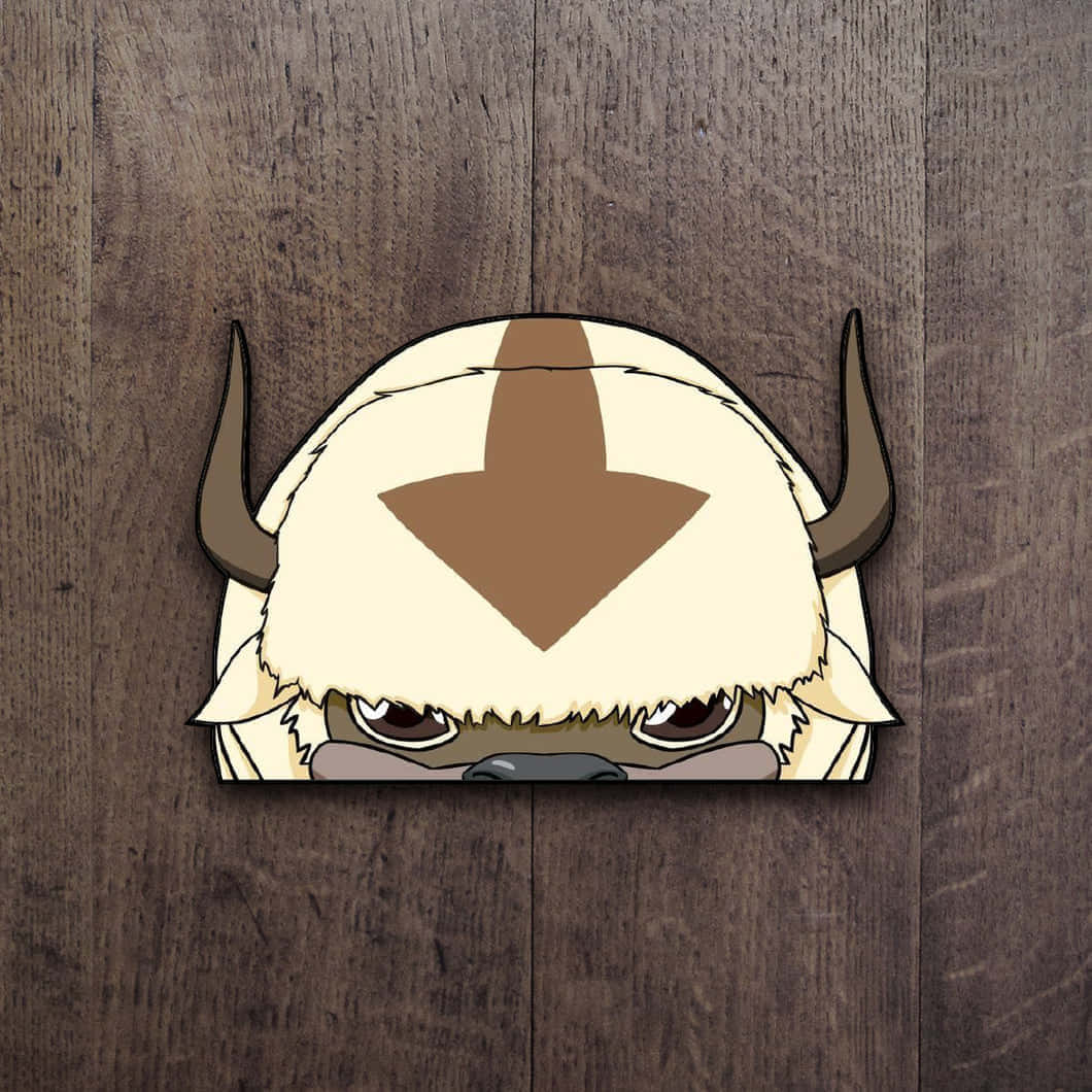 Appa Peeking Over Edge Wallpaper