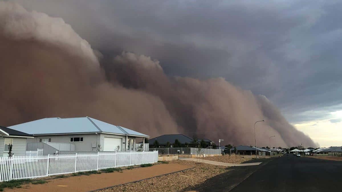 Approaching_ Dust_ Storm_ Over_ Residential_ Area.jpg Wallpaper