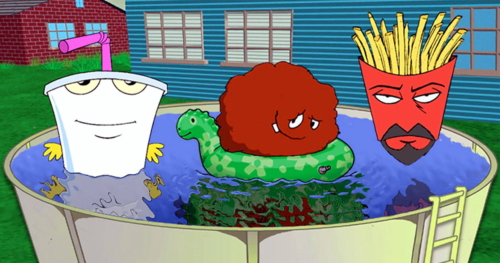 Aqua Teen Hunger Force Pool Party Wallpaper