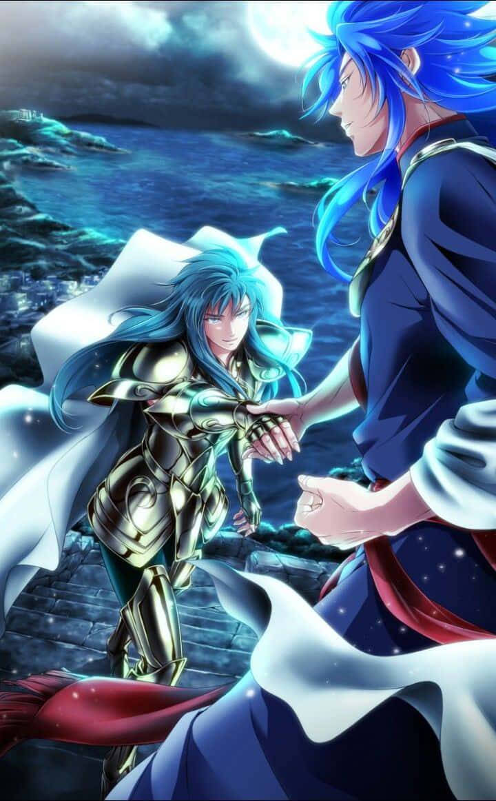 Aquarius_ Camus_and_ Apprentice_ Anime_ Artwork.jpg Wallpaper