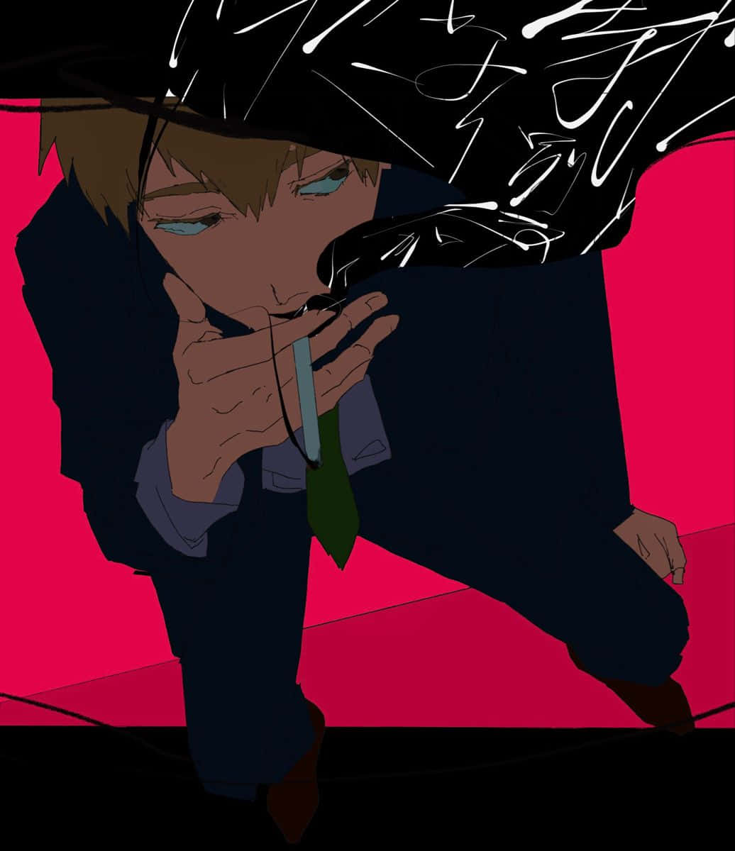 Arataka Reigen Channeling Psychic Powers Wallpaper