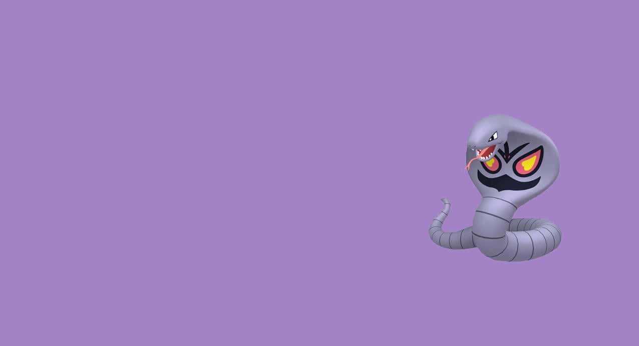 Arbok On Purple Background Wallpaper