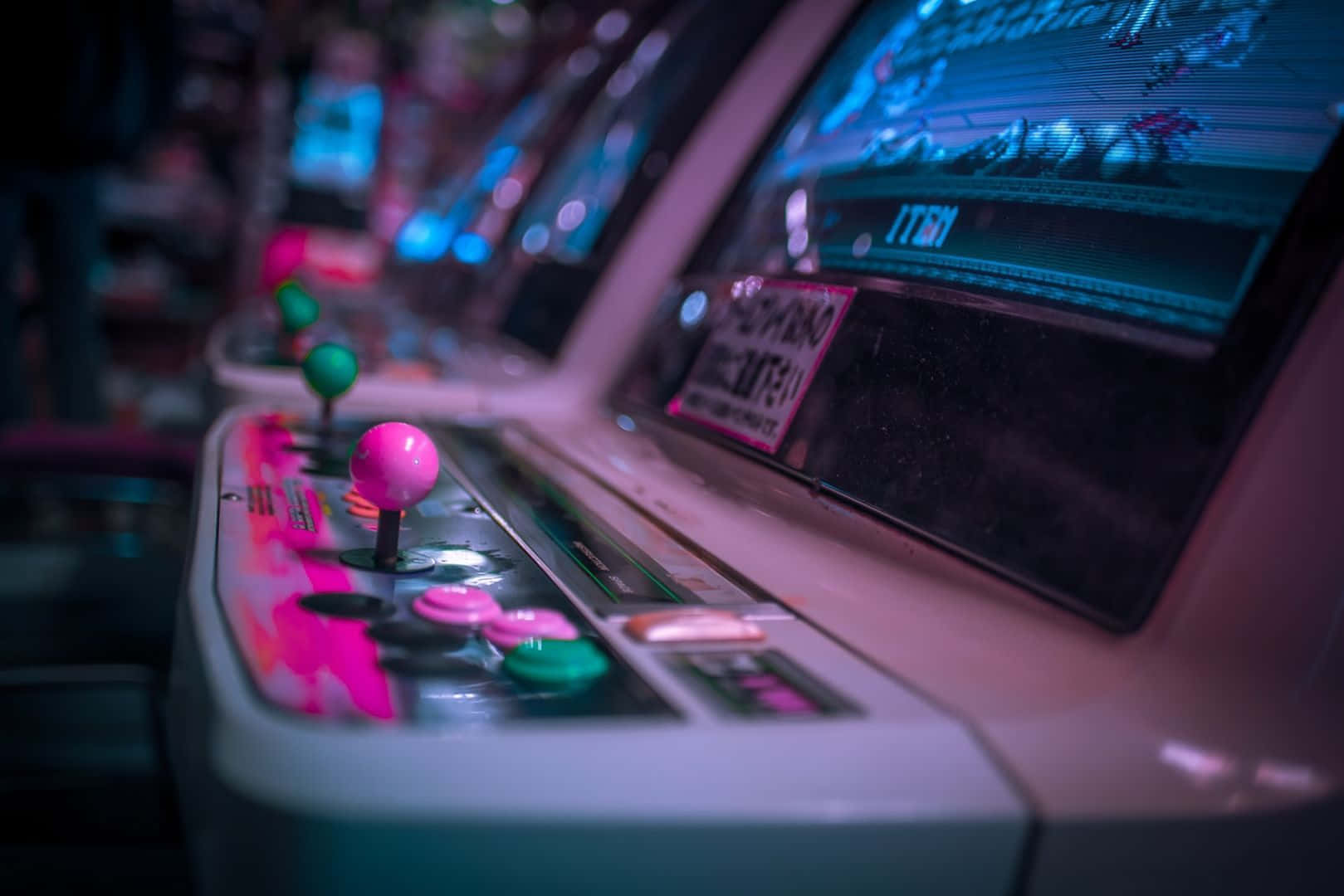 Arcade Gaming Nostalgia Wallpaper