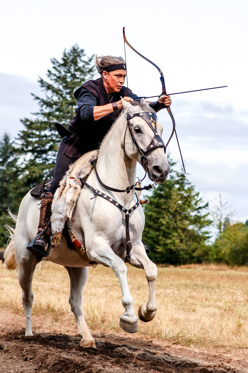 Archer On White Horse Wallpaper