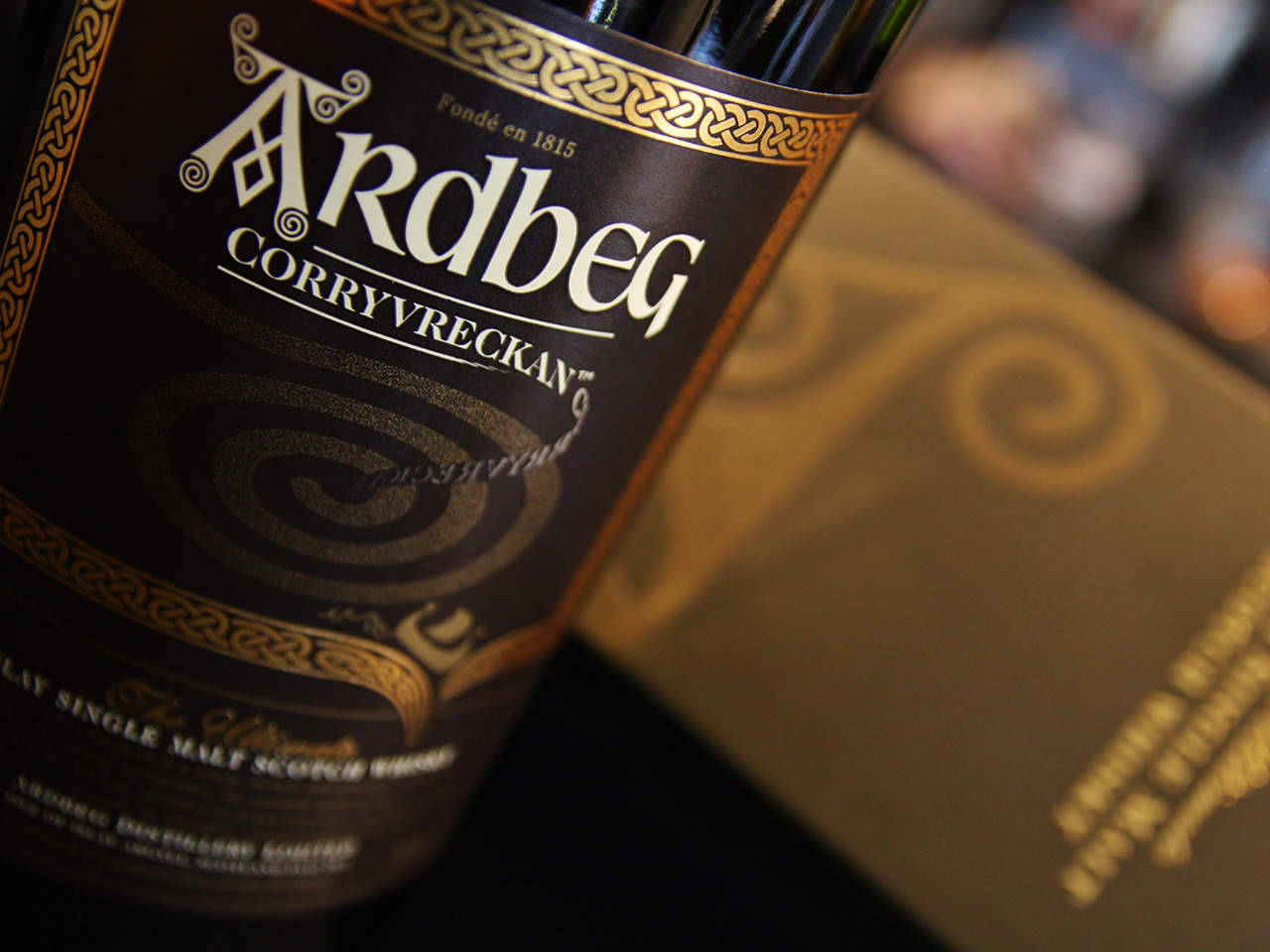 Ardbeg Corryvreckan Whisky Selective Focus Wallpaper