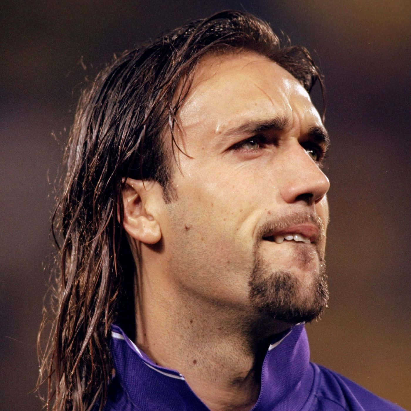 Argentina Footballer Gabriel Batistuta Close Up Wallpaper