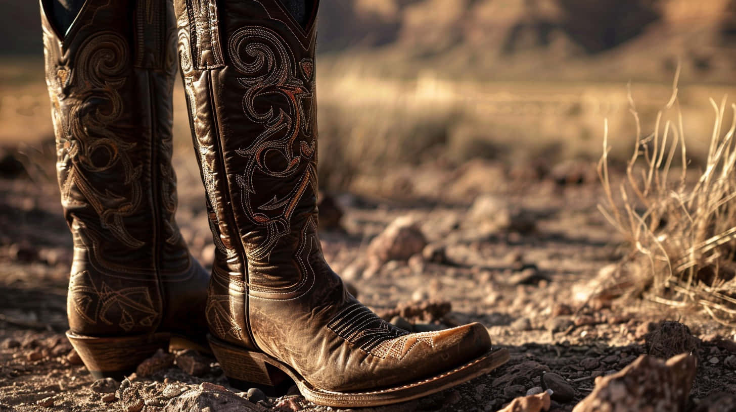 Ariat Western Boots Desert Wallpaper