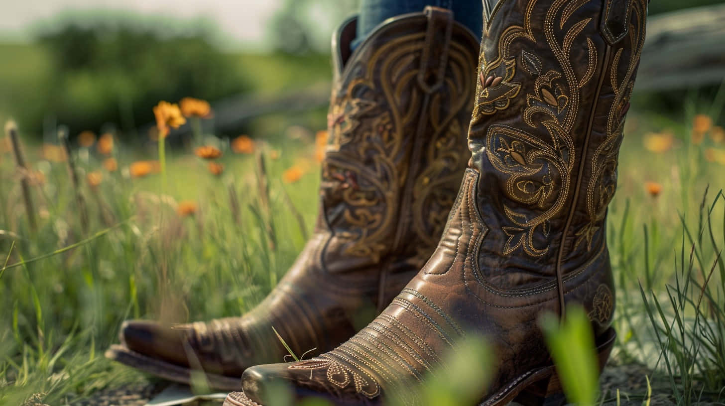 Ariat Western Bootsin Field Wallpaper