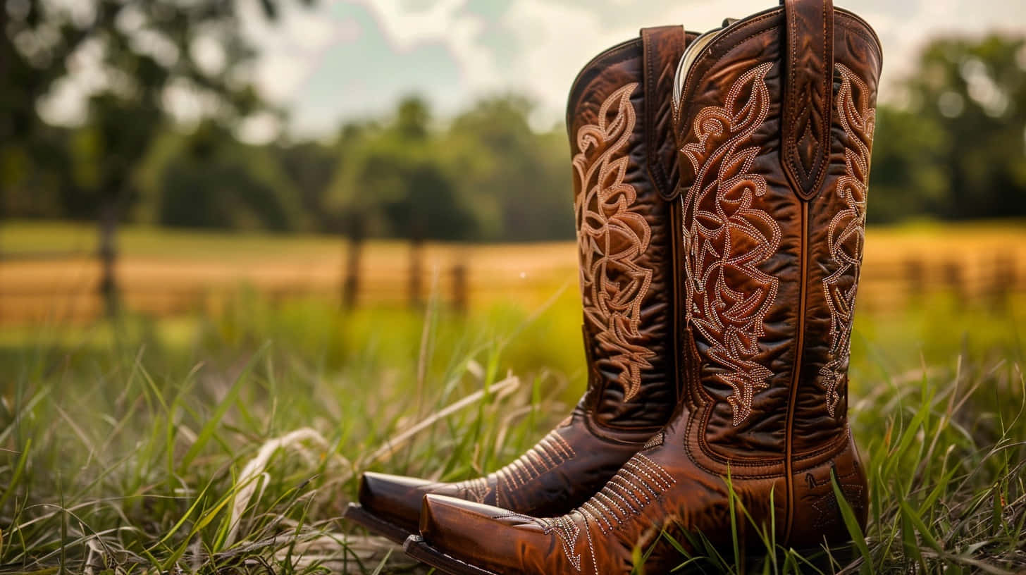 Ariat Western Cowboy Boots Outdoors Wallpaper