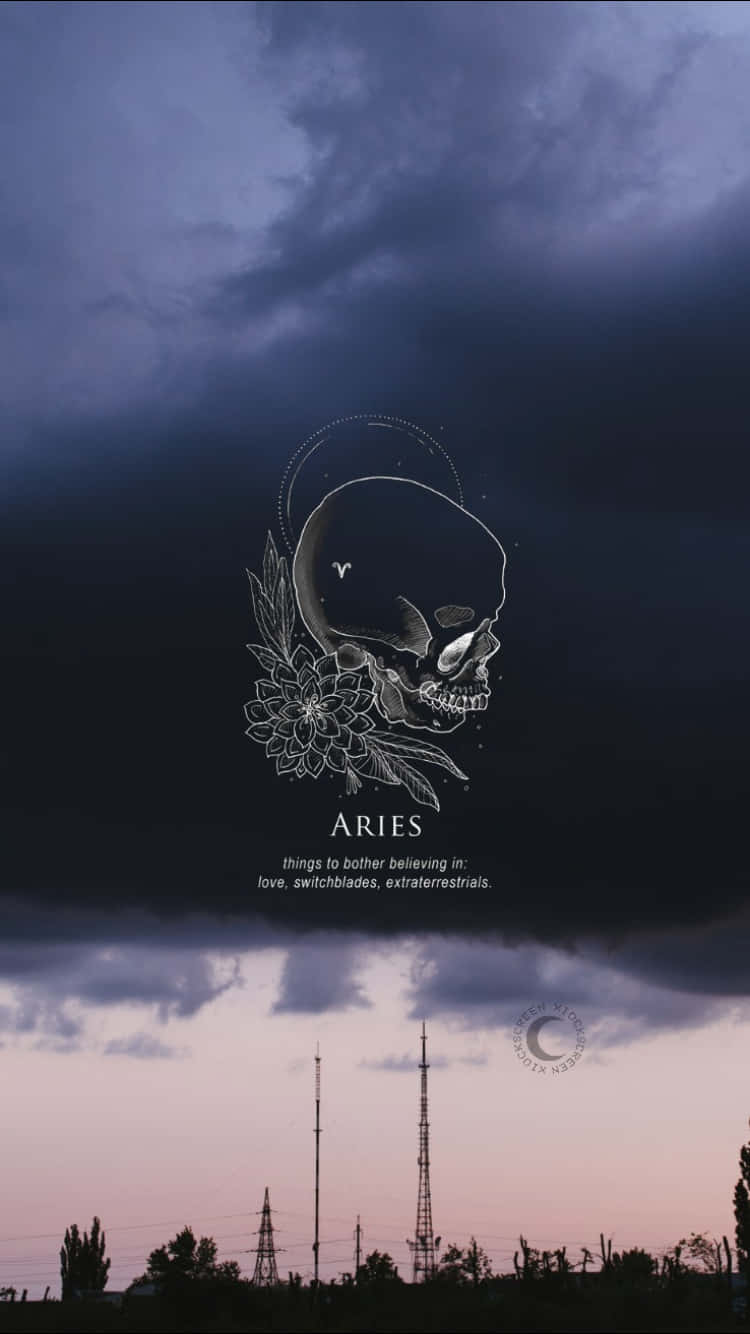 Aries Iphone Dark Clouds Wallpaper