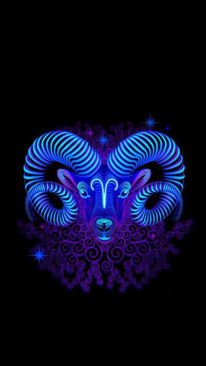 Aries Iphone Light Art Vector Wallpaper