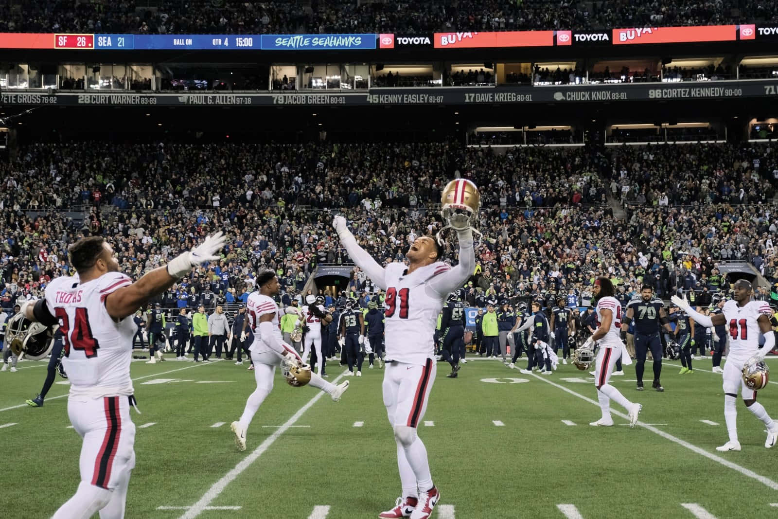 Arik Armstead In San Francisco 49ers 2019 Victory Wallpaper