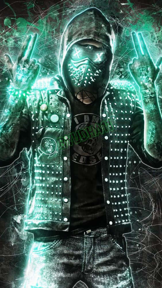 Armed Man From Watch Dogs Iphone Wallpaper