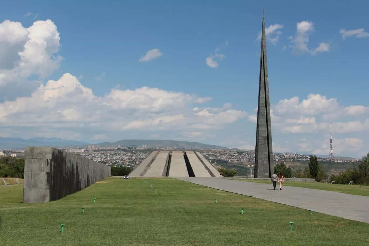 Armenian Genocide Memorial Complex Gloomy Day Wallpaper