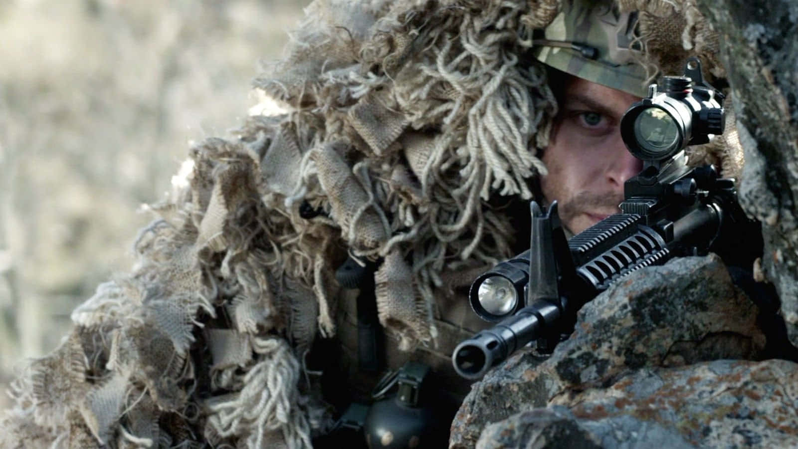 Army Ranger Ghillie Suit Sniper Wallpaper