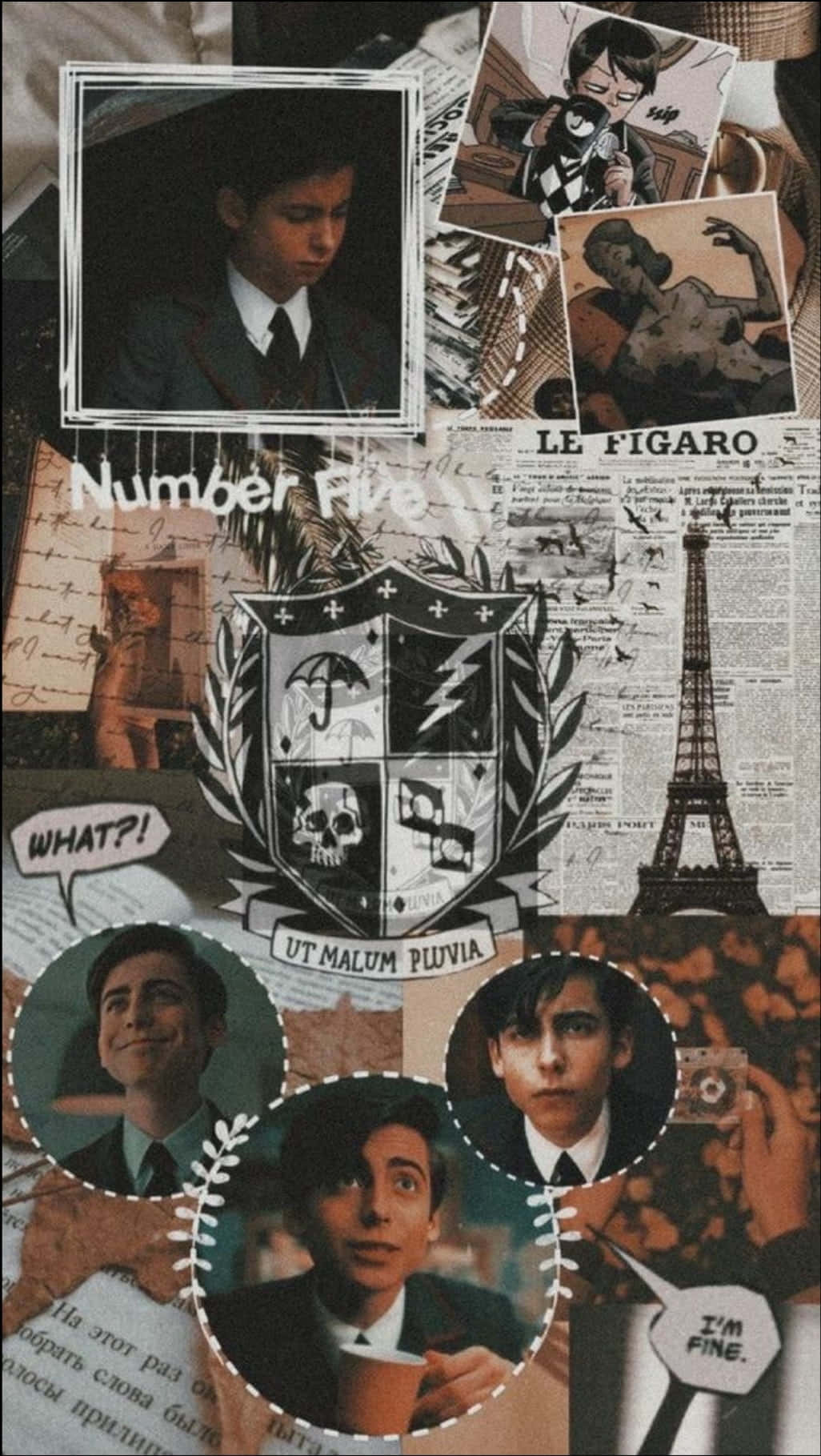 Art Aesthetic Five Umbrella Academy Wallpaper