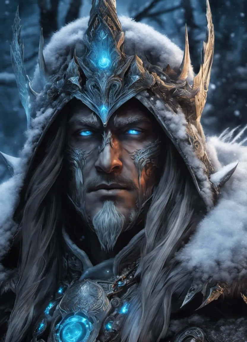 Arthas Menethil Frost King Portrait Wallpaper