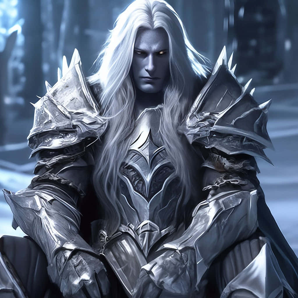 Arthas Menethil Lich King Portrait Wallpaper