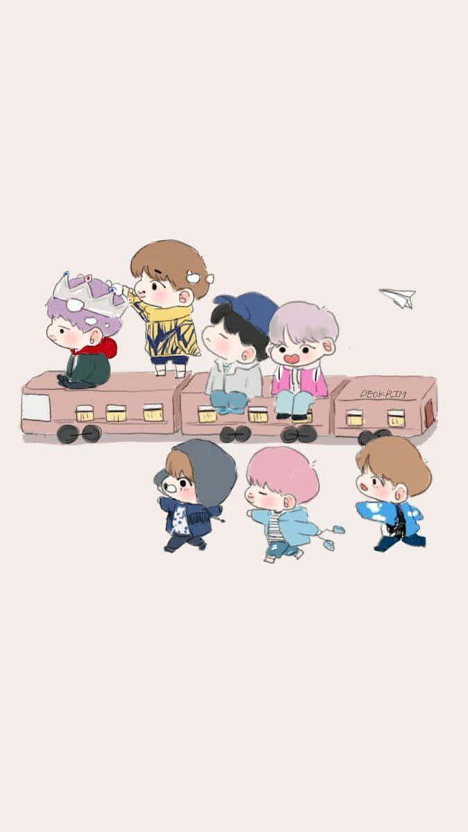 Artistic Bts Fanart Illustration Wallpaper