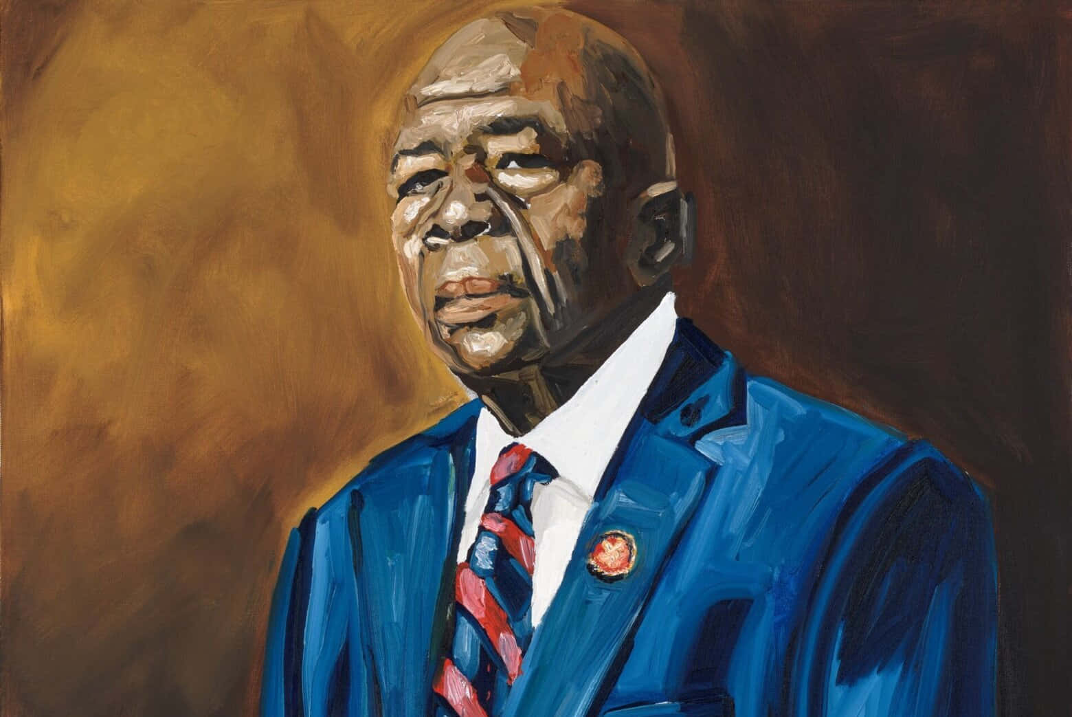 Artistic Painting Of Elijah Cummings Wallpaper