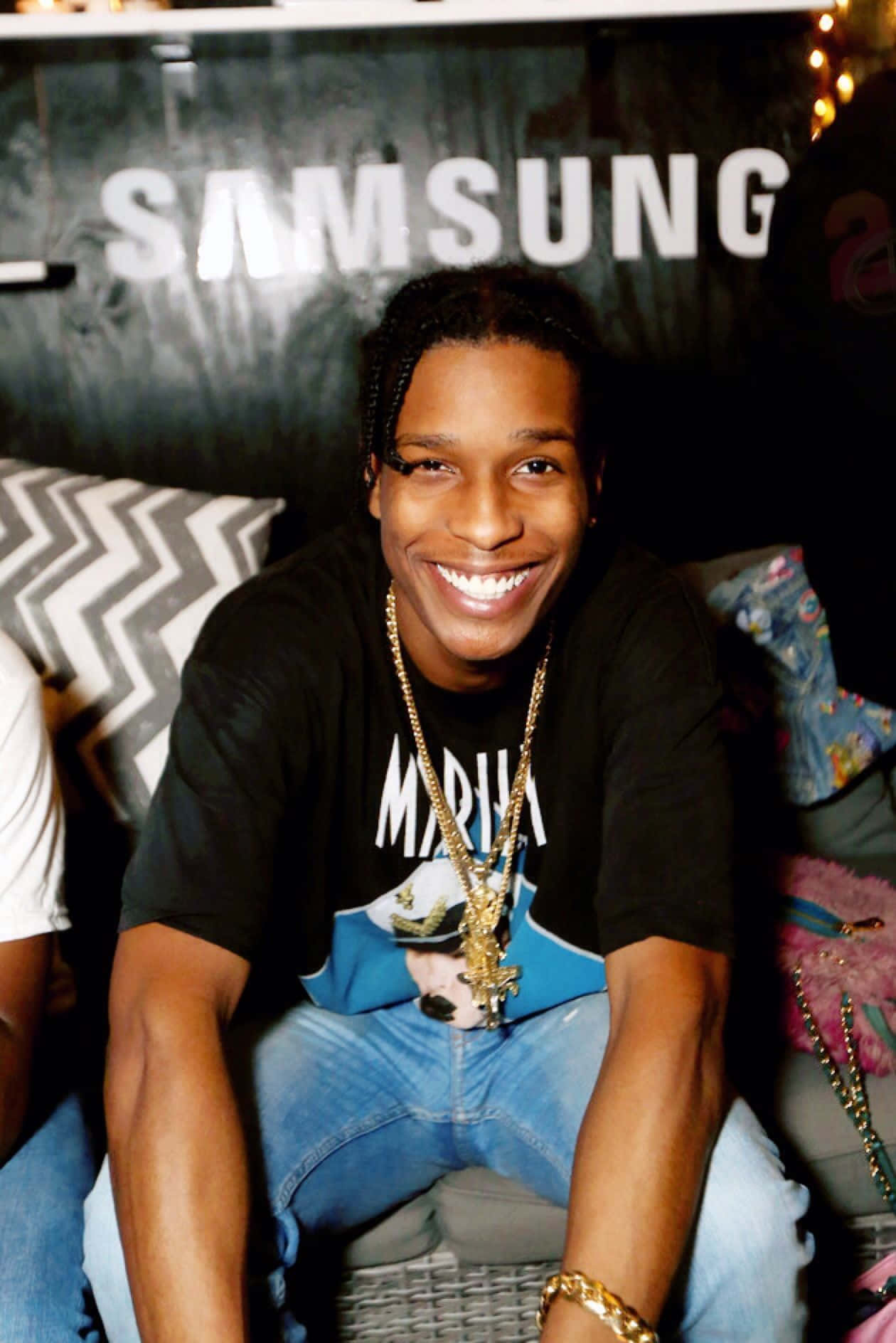 Asap Rocky And Tyler The Creator Enjoying A Track Session Wallpaper