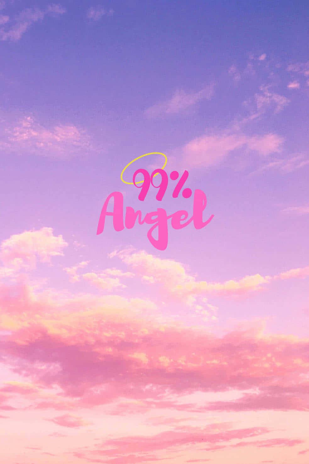 “ascending To The Heavens - Angel Aesthetic Clouds” Wallpaper