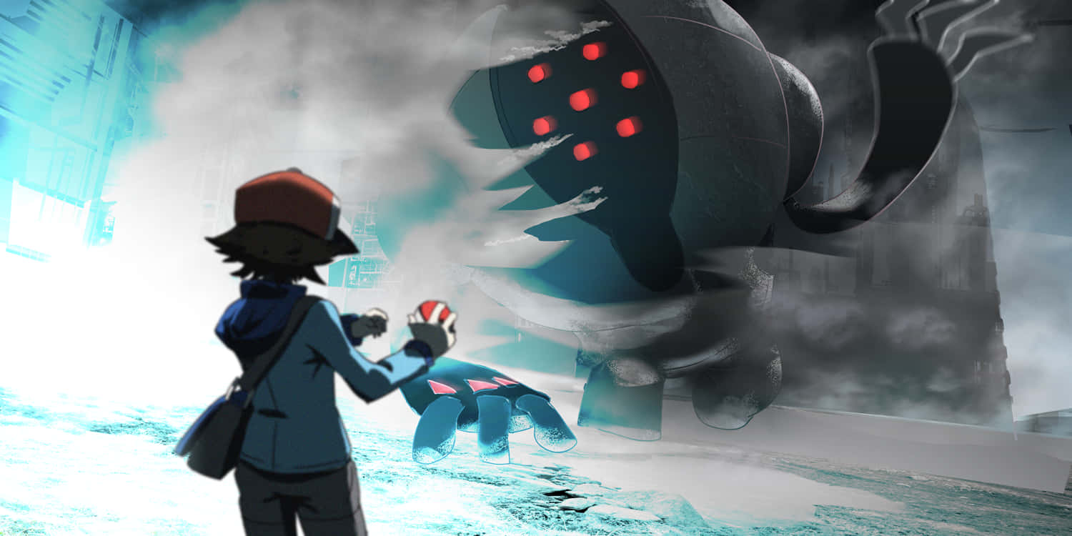 Ash Catching Registeel Wallpaper