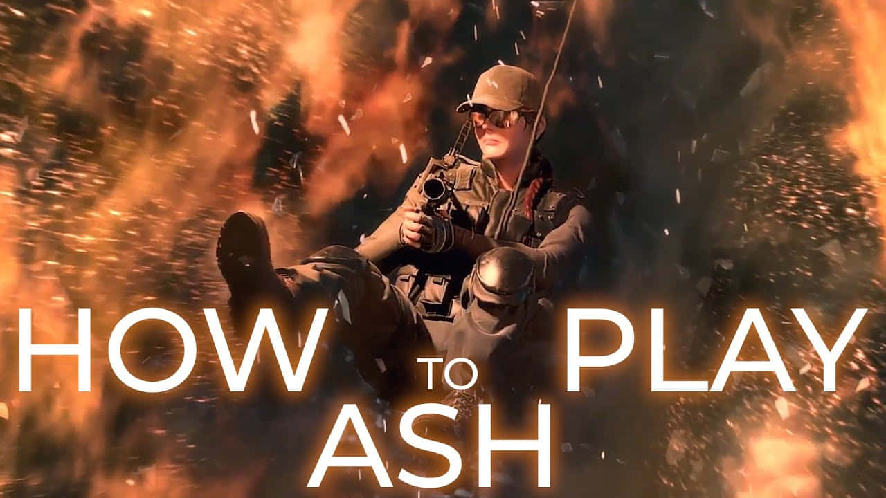 Ash In Action From Rainbow Six Siege Wallpaper