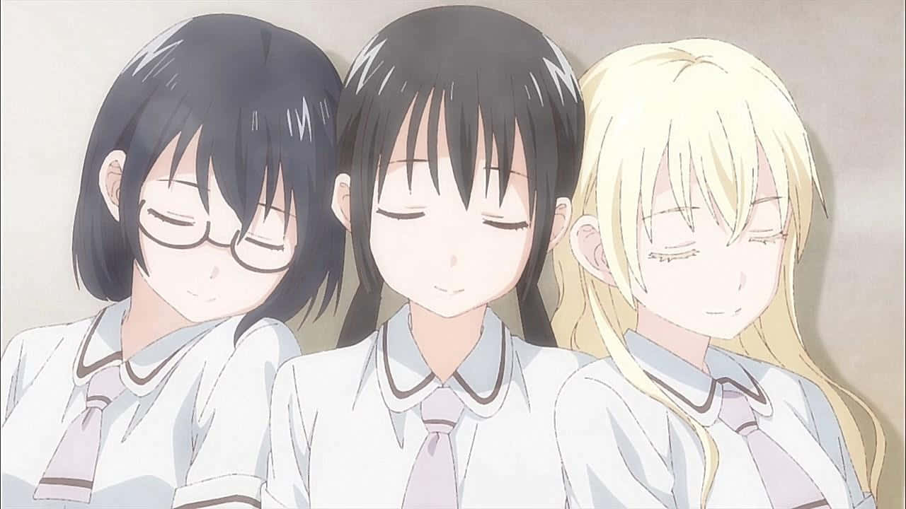 Asobi Asobase Main Characters Calm Wallpaper