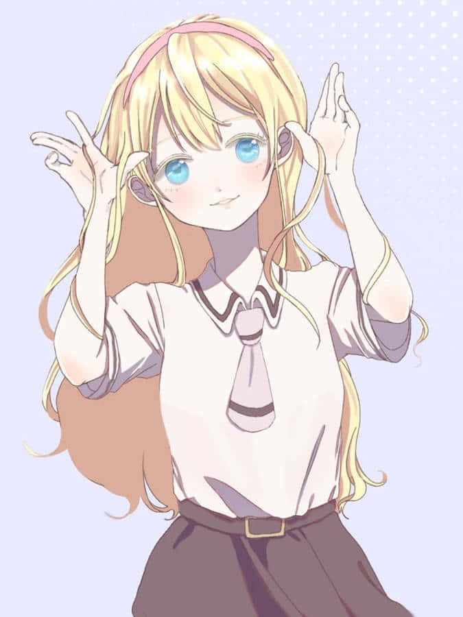 Asobi Asobase Olivia Anime Character Wallpaper