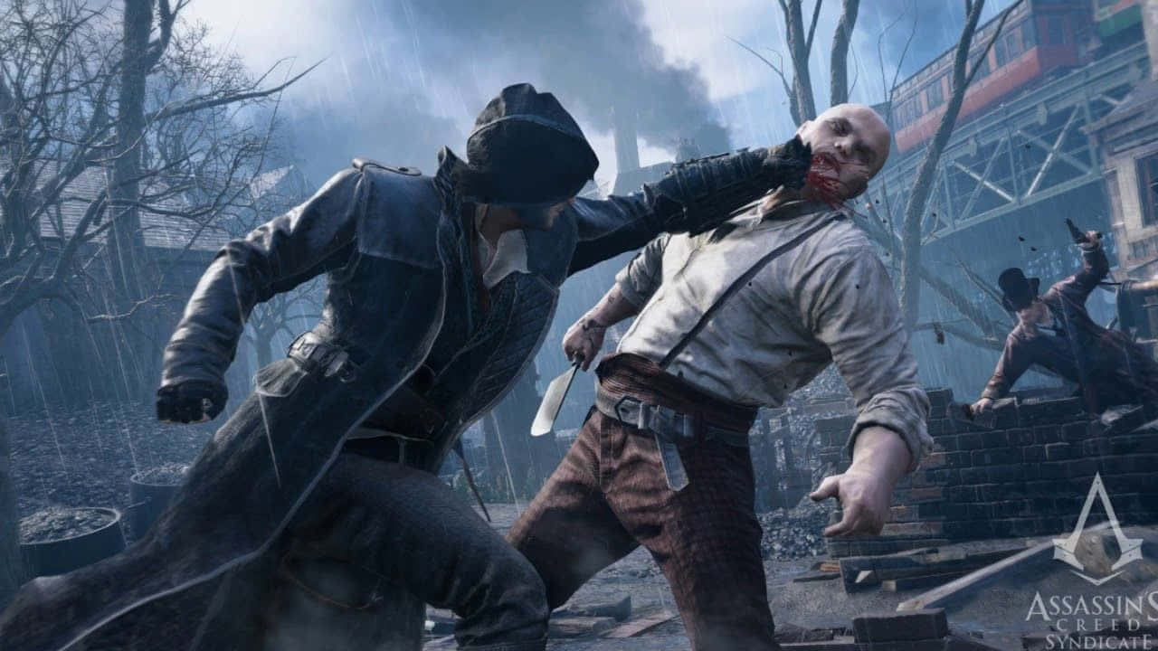 Assassin's Creed Syndicate Protagonists In Action Wallpaper