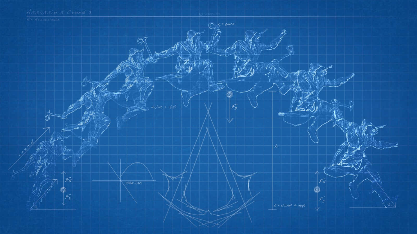 Assassins Creed Blueprint Sequence Wallpaper