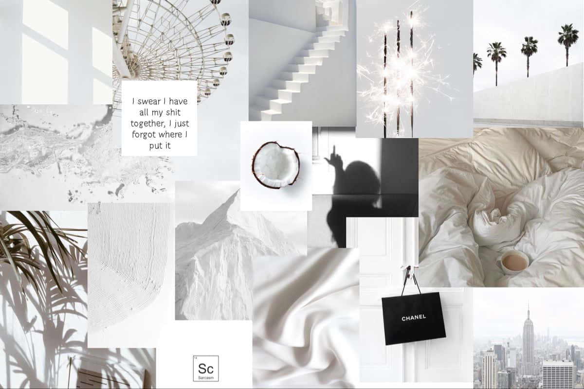 Assorted White Aesthetic Laptop Wallpaper