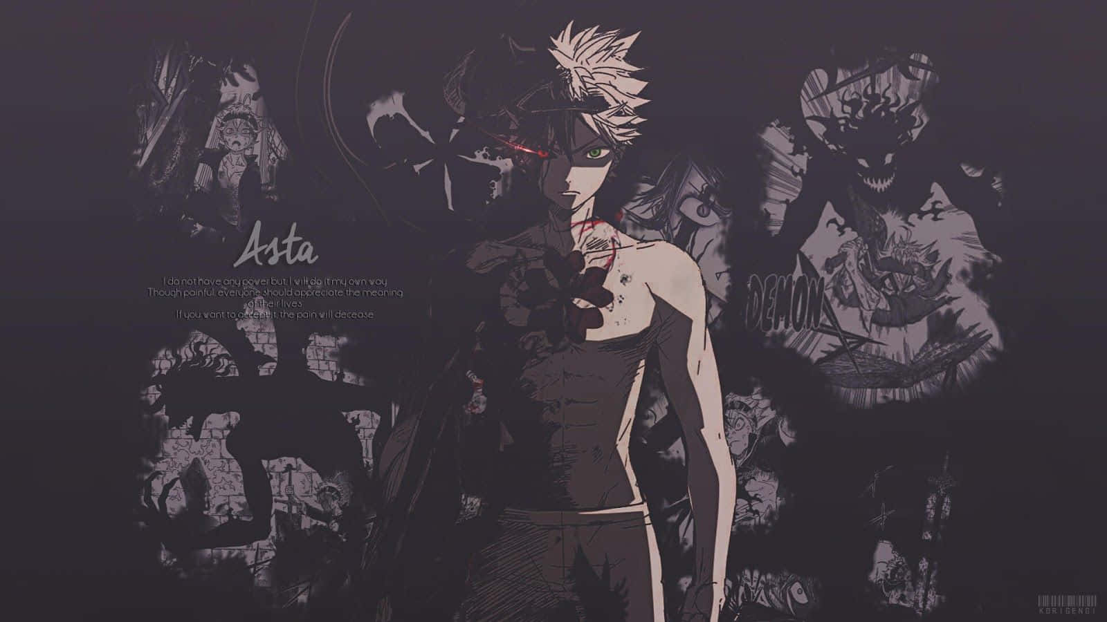 Asta Unleashes His Demon-possessed Form Wallpaper