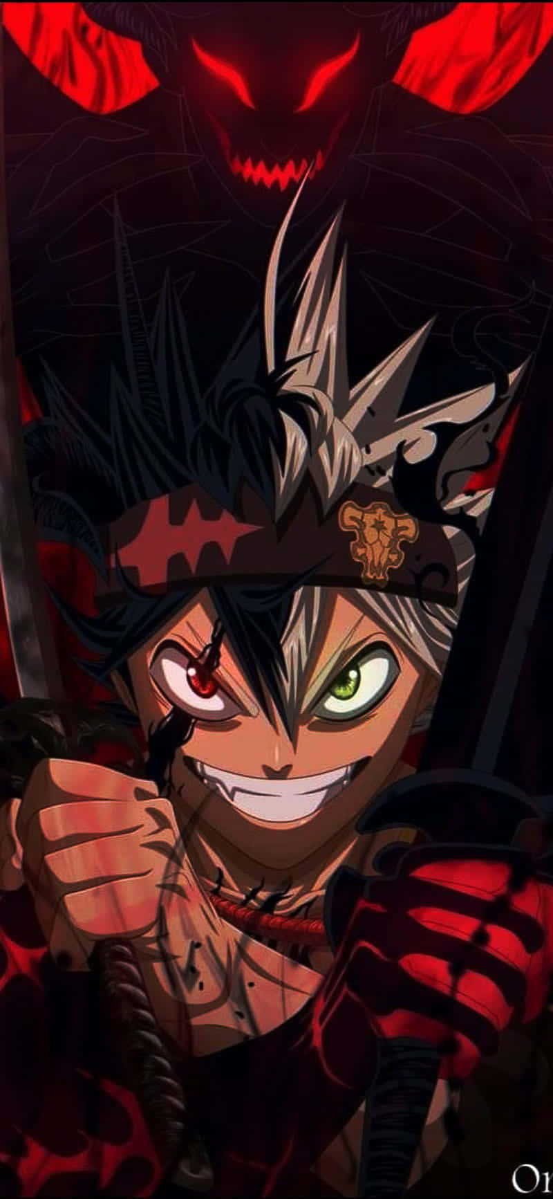 Astademon Unleashing His Inner Strength In Black Clover Wallpaper