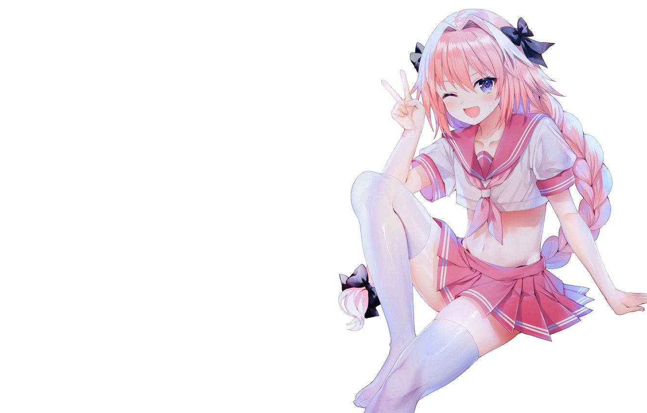 Astolfo Pink Sailor Uniform Wallpaper