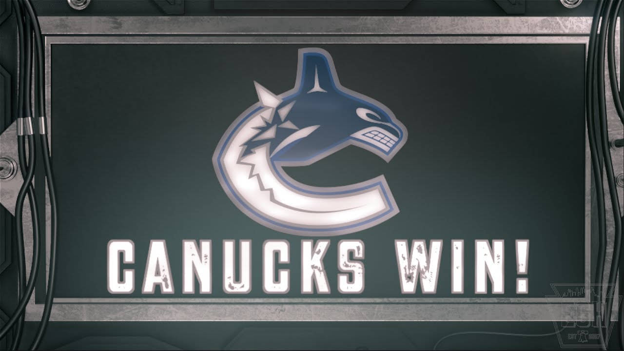 Astonishing Victory Moment Of Vancouver Canucks Wallpaper