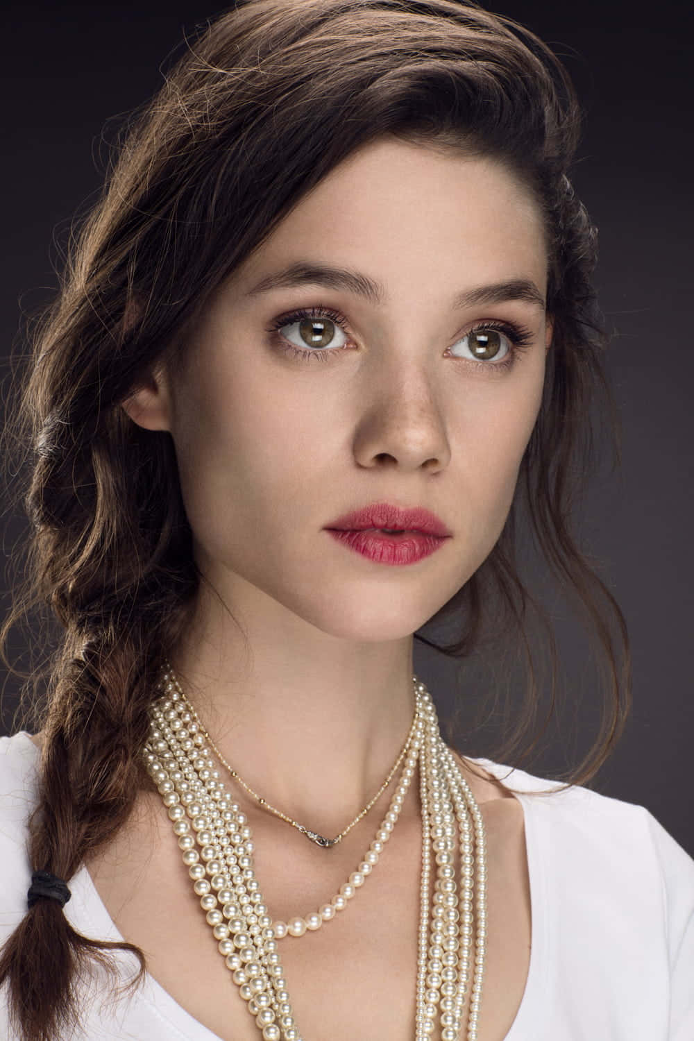 Astrid Berges-frisbey Posing Elegantly At A Photoshoot. Wallpaper