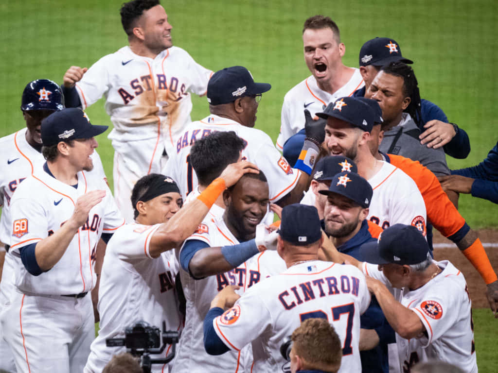 Astros Celebration Victory Moment Wallpaper